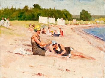 158. Louis Sparre, ON THE BEACH.
