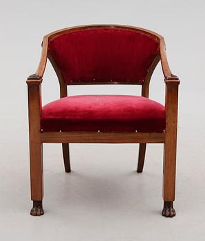 SKRIVSTOL, empirestil, 1800-talets andra hälft.
