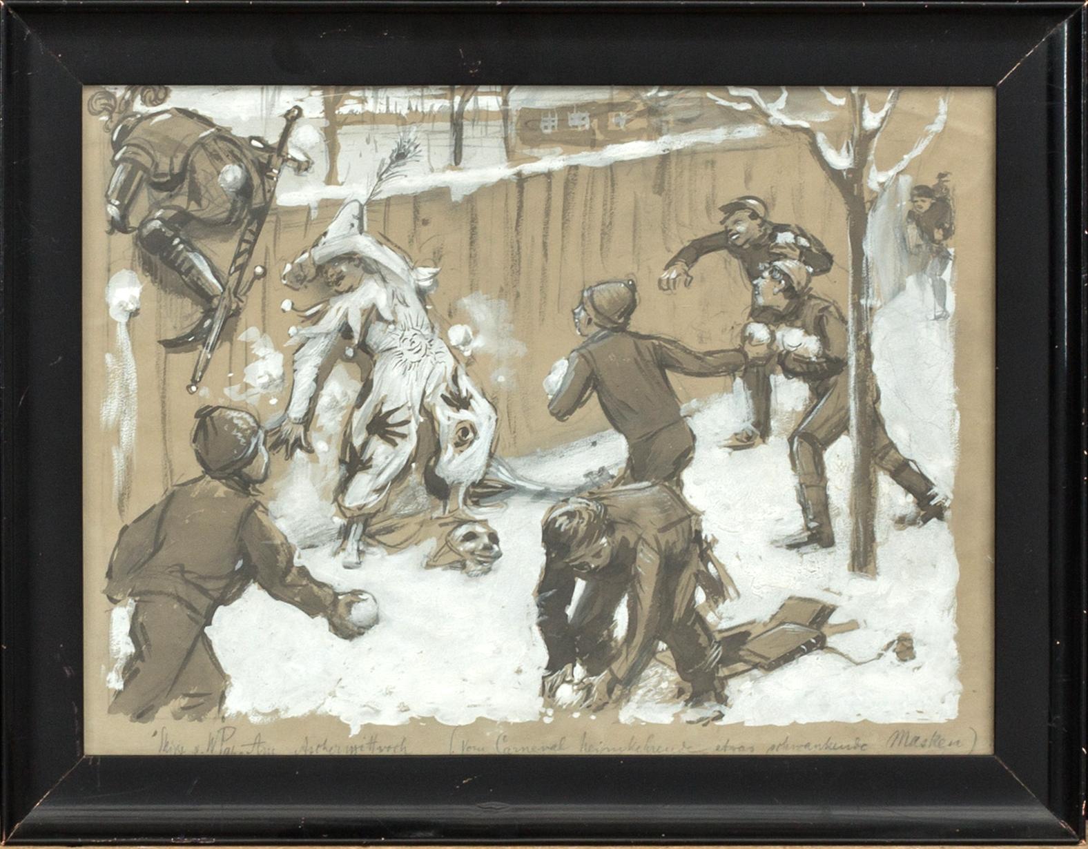 WILLIAM PAPE, mixed media.