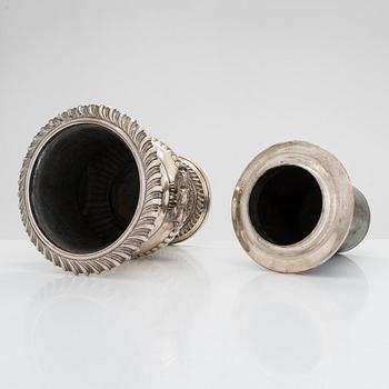 A Viennese silver plated champagne / wine cooler, from Mayerhofer, Austria.