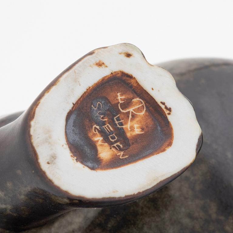 Gunnar Nylund, a stoneware sculpture of a hippo, Rörstrand.