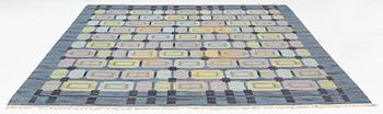 Judith Johansson, a carpet, "Spise Hall", flat weave, ca 373 x 275 cm, signed JJ.