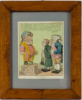 THOMAS ROWLANDSON, hand-colored etching.