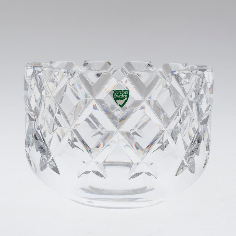 A vase and bowl "Sofiero", Gunnar Cyrén, Orrefors.