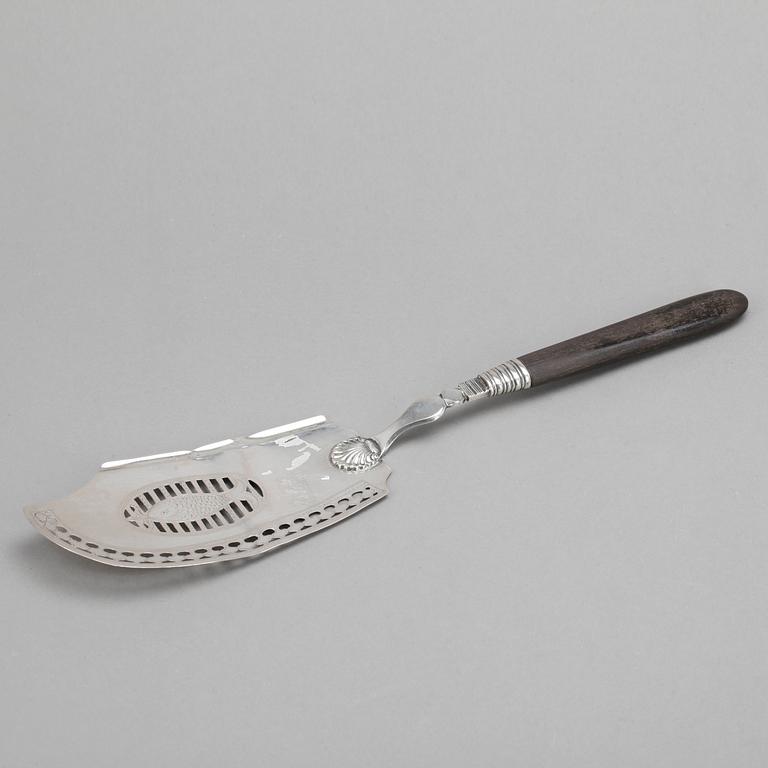 FISKSPADE, silver, Danmark, 1800-tal.