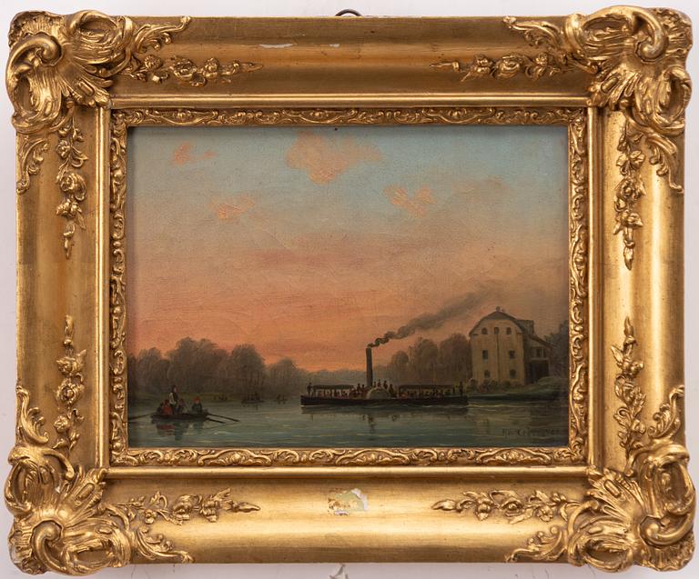 Per Wilhelm Cedergren, Paddle steamer at Djurgårdsbrunn.