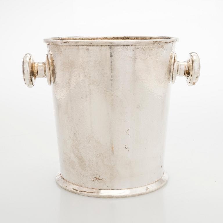 Samppanjajäähdytin, Art deco, Orfèvrerie Francaise, Ranska, 1800 / 1900-lukujen vaihde.