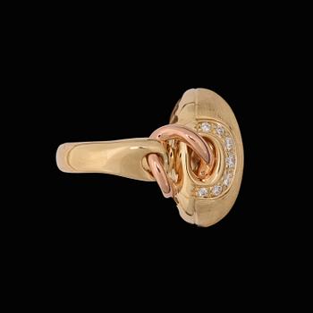 A Chimento, Passione ring with brilliant cut diamonds, tot. app. 0,30 cts.