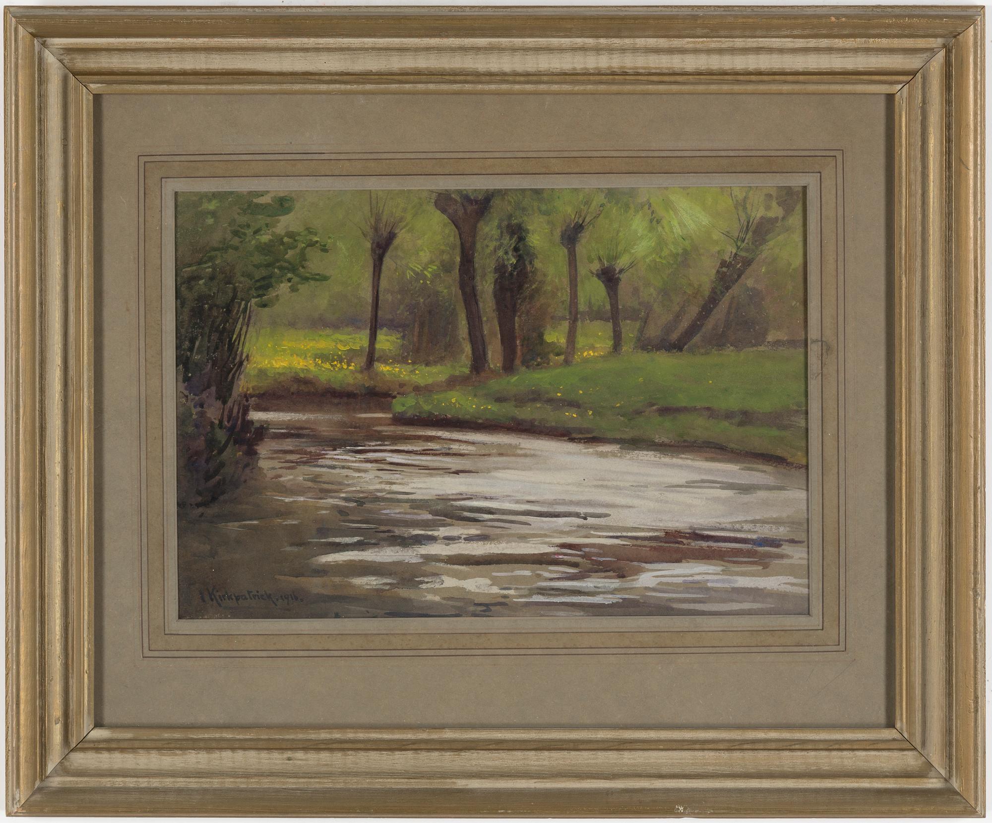 JOSEPH KIRKPATRICK, Watercolour, signed and dated 1916.