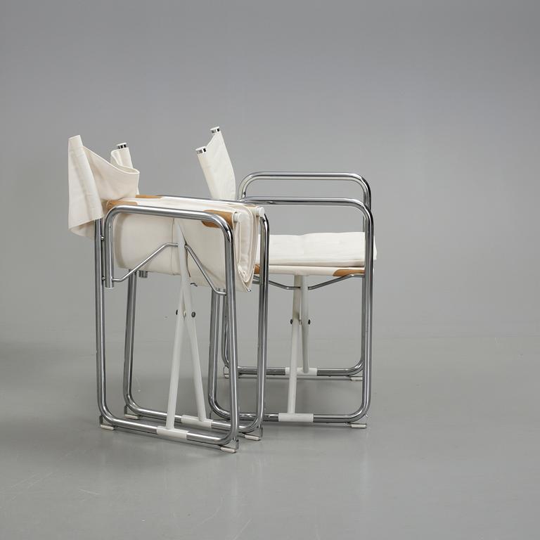 REGISSÖRSSTOLAR, 4 st, "X75-2" Börje Lindau och Bo Lindekrantz för Lammhults, 1900-talets andra hälft.