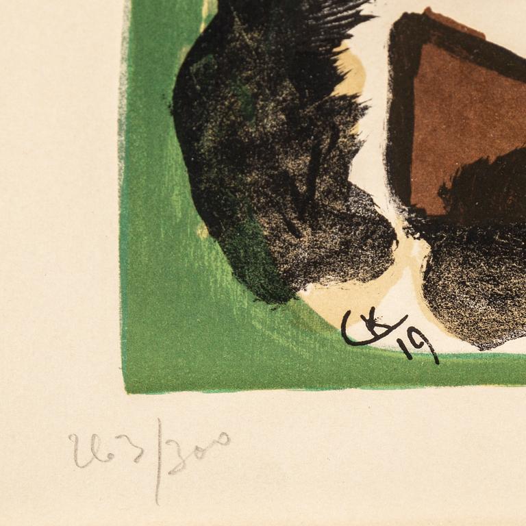 WASSILY KANDINSKY, after, lithograph in colours, signed Ck in the print and dated -19. Numbered 263/300.