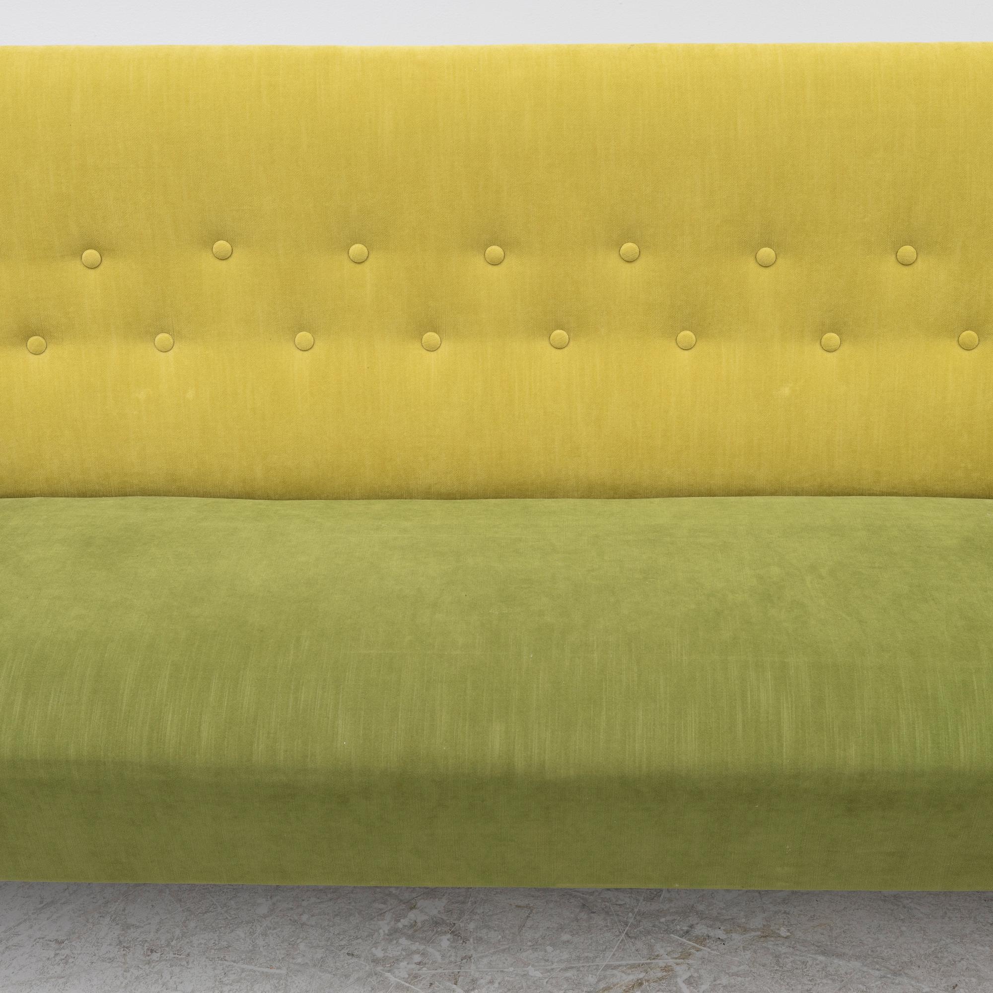 A Swedish sofa and chair, mid 20th century.