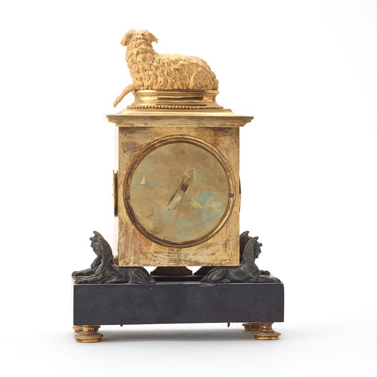 A French Empire early 19th century mantel clock.