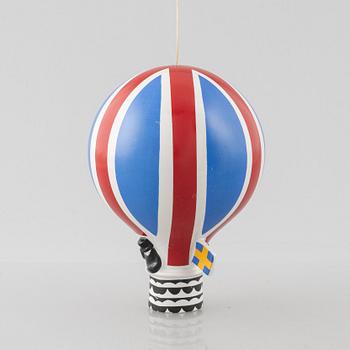 Lisa Larson, a stoneware 'Luftballong' figurine, from the series "Traffic", Gustavsberg 1971-1973.