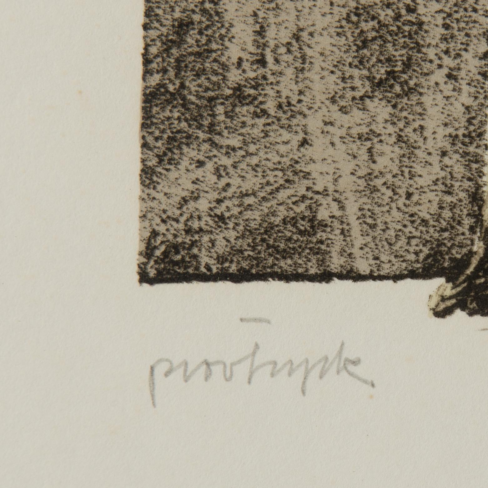 BENGT BÖCKMAN,färglitografi, signerad och daterad -74, provtryck.