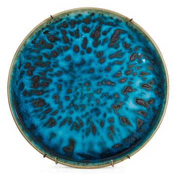 Friedl Holzer-Kjellberg, A stoneware dish, signed ARABIA -F.H.Kj.-.