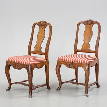 STOLAR, ett par, rokoko, 1700-tal.