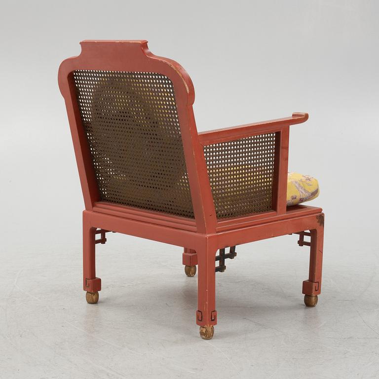 A Swedish Grace sofa, armchair and coffee table, Herbert Anderssons Möbelverkstäder, 1920's.