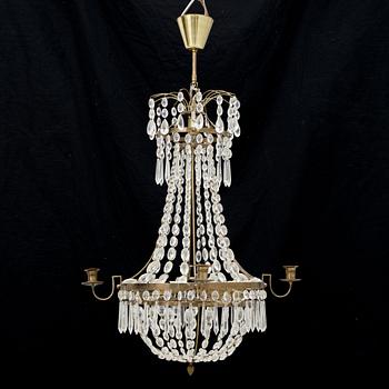 A Gustavian style chandelier, early 20th Century.