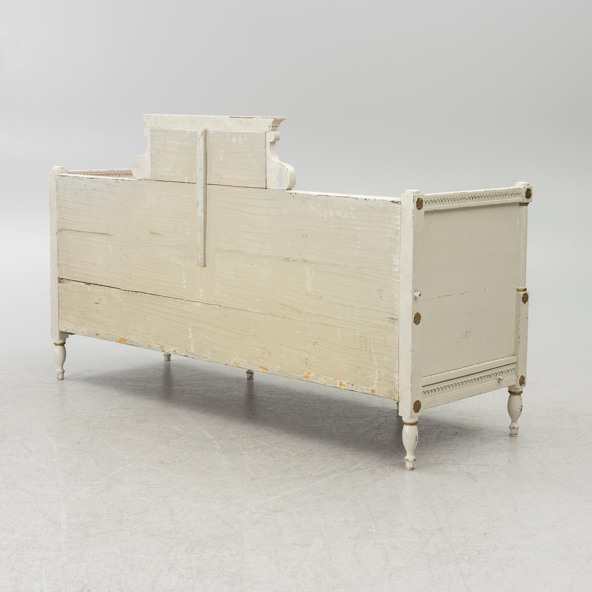 Sofa bed, late Gustavian style, 19th century.