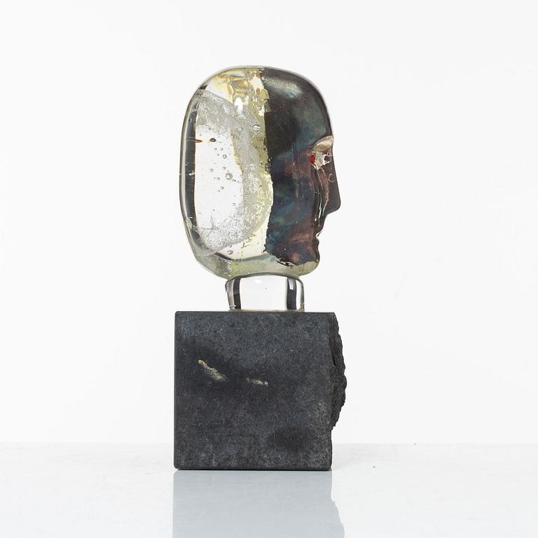 Bertil Vallien, skulptur, glas, "Brains", Kosta Boda.