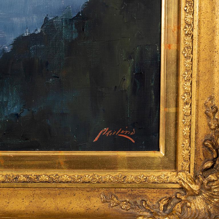 Axel Lind, oil on canvas, signed.