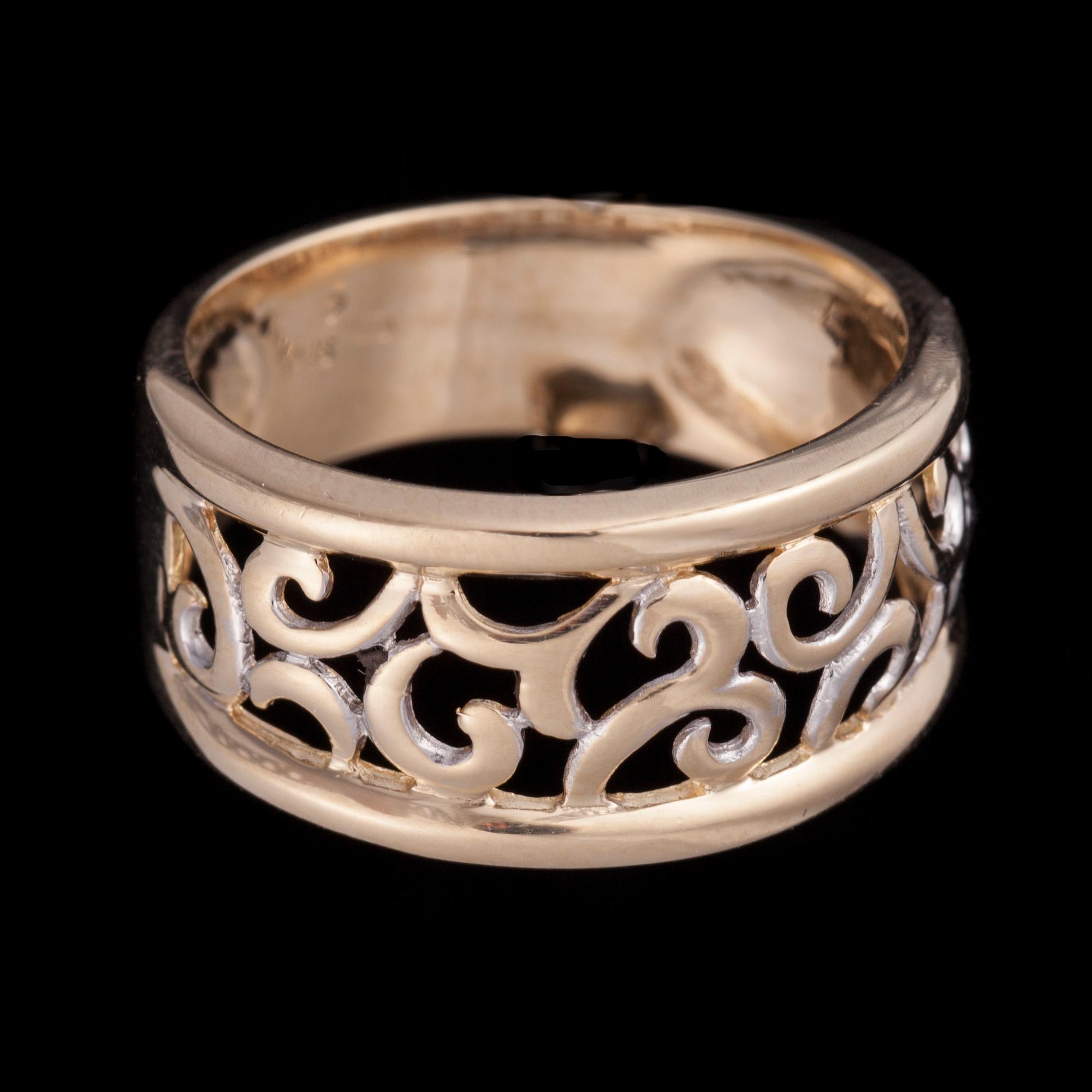 RING, 14K guld. Finska kontrollstämplar. Vikt ca 4,7 g.