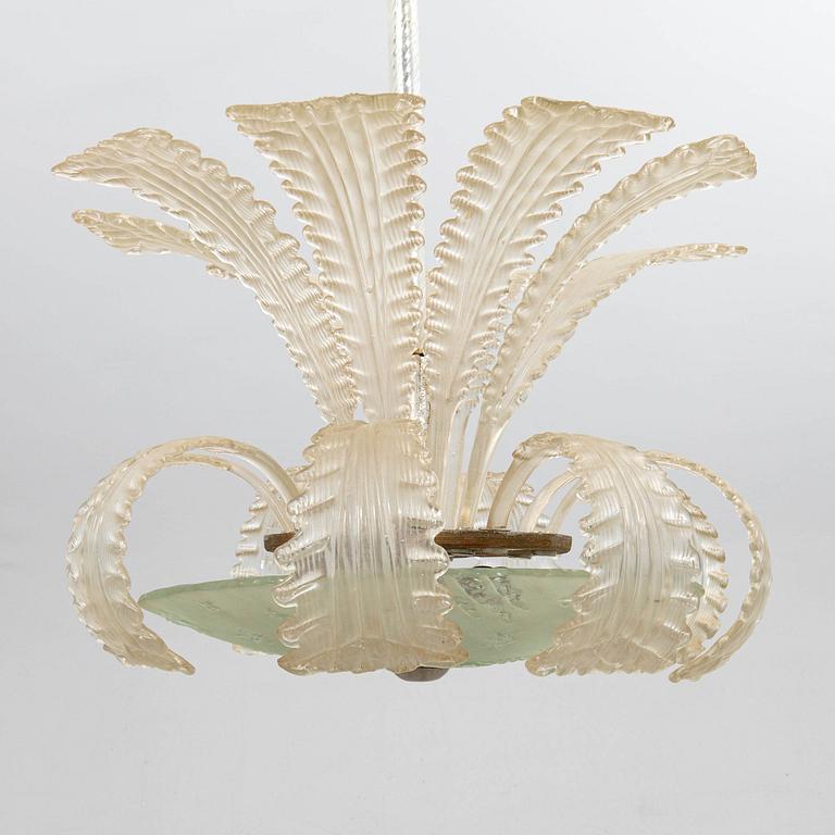 Taklampa, möjligen Orrefors, 1900-talets mitt.