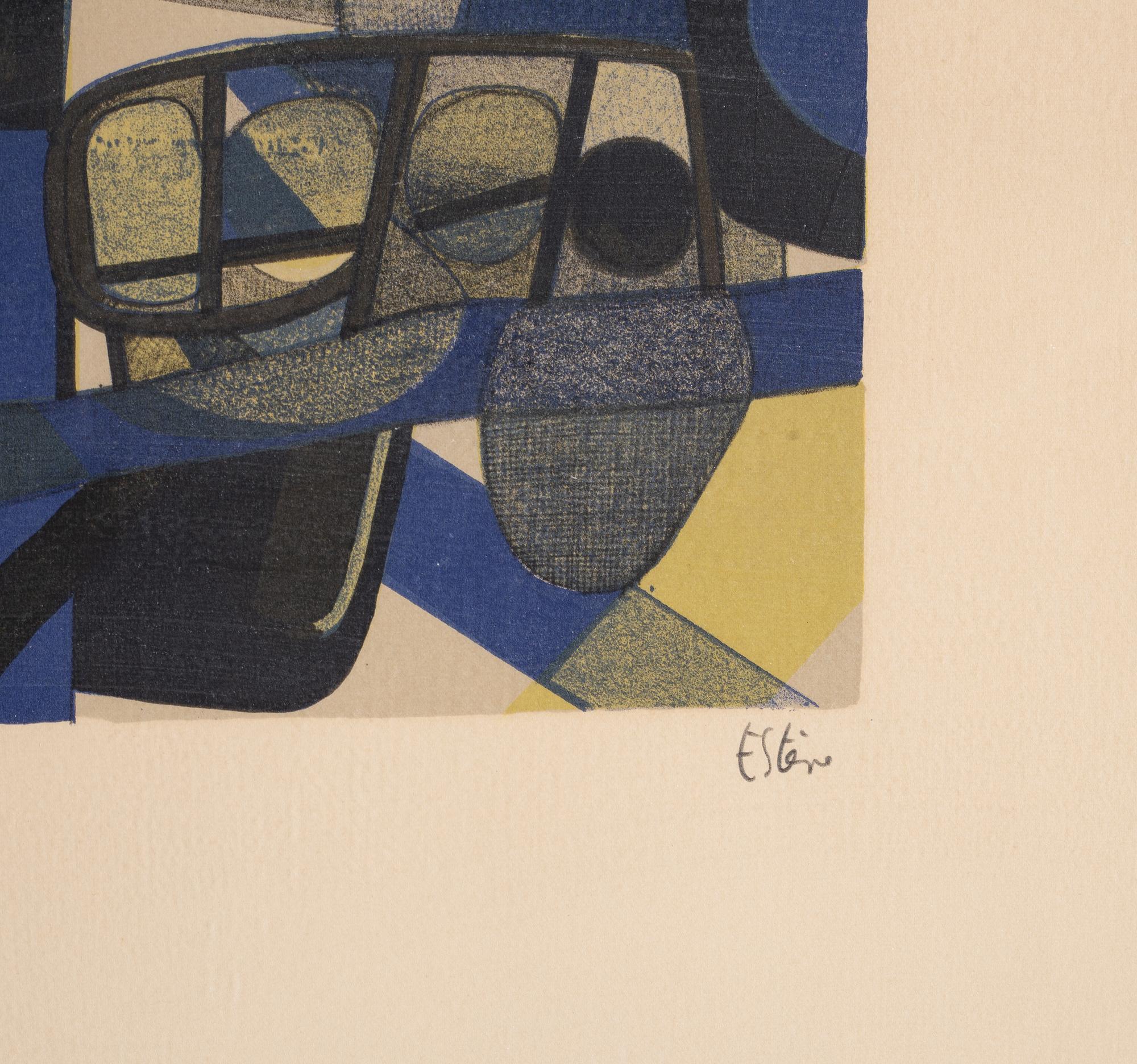 Maurice Estève, lithograph in colors, signed and numbered 64/80.