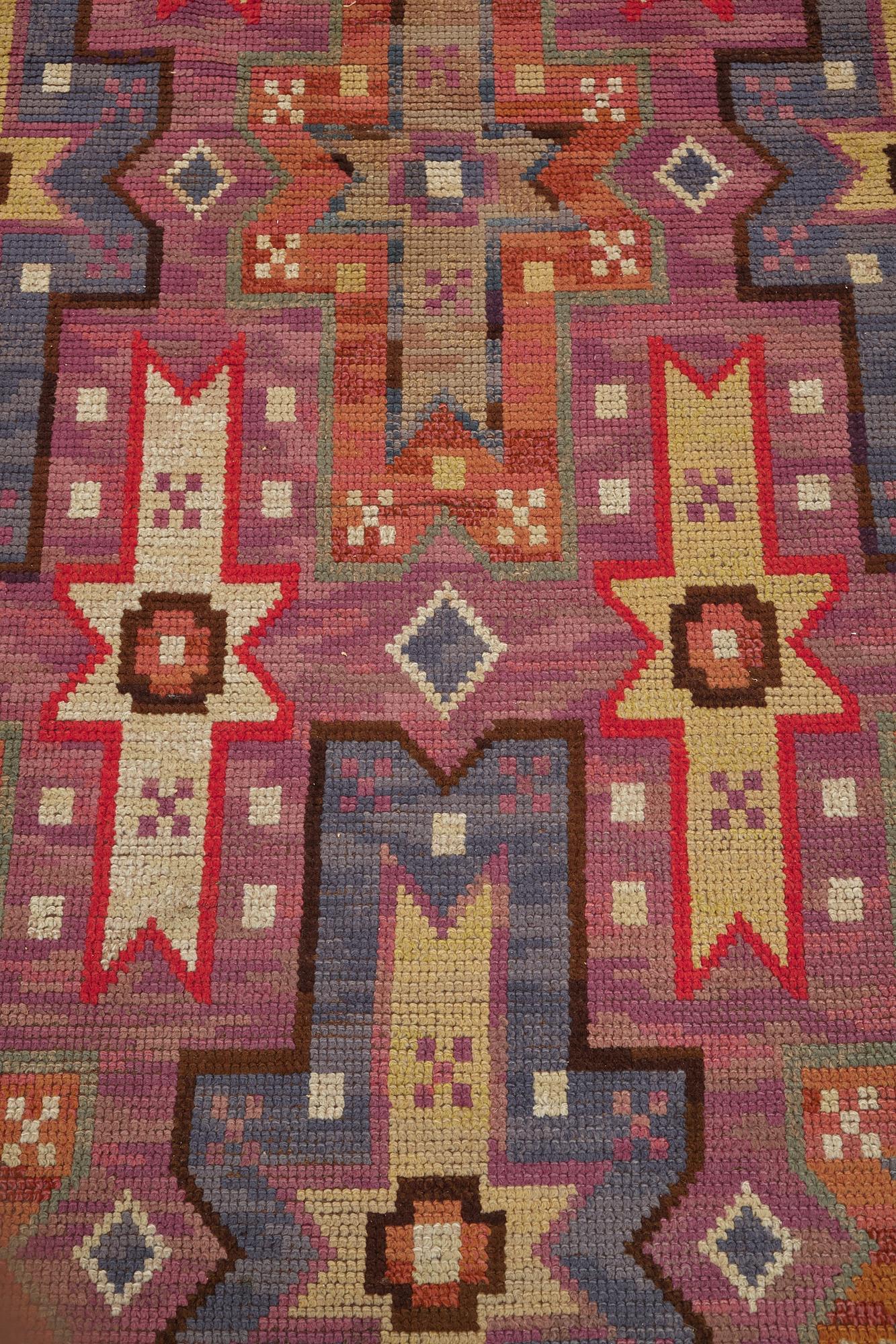 Märta Måås-Fjetterström, matto, "Rektangel", knotted pile, ca 389-391 x 202-207 cm, unsigned.