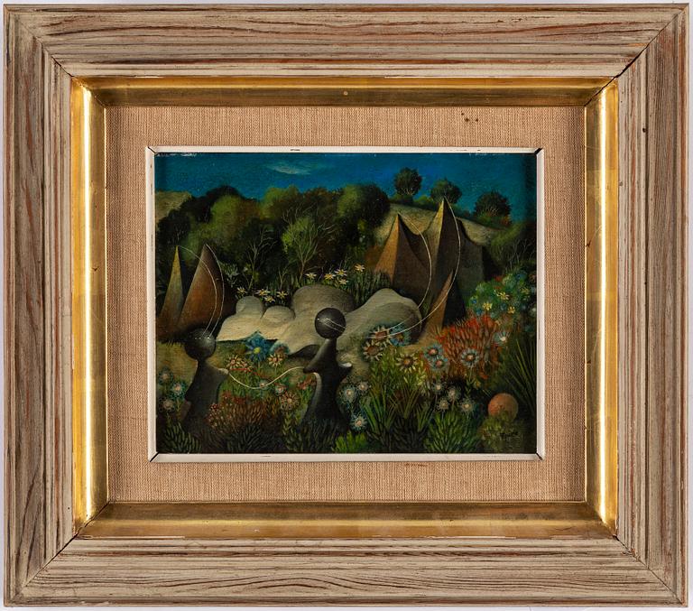 GEORGES SPIRO, oil on panel, signed.