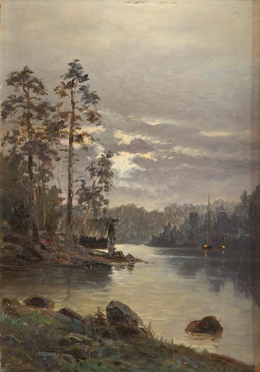 Frans Maexmontan, Månsken vid stranden.