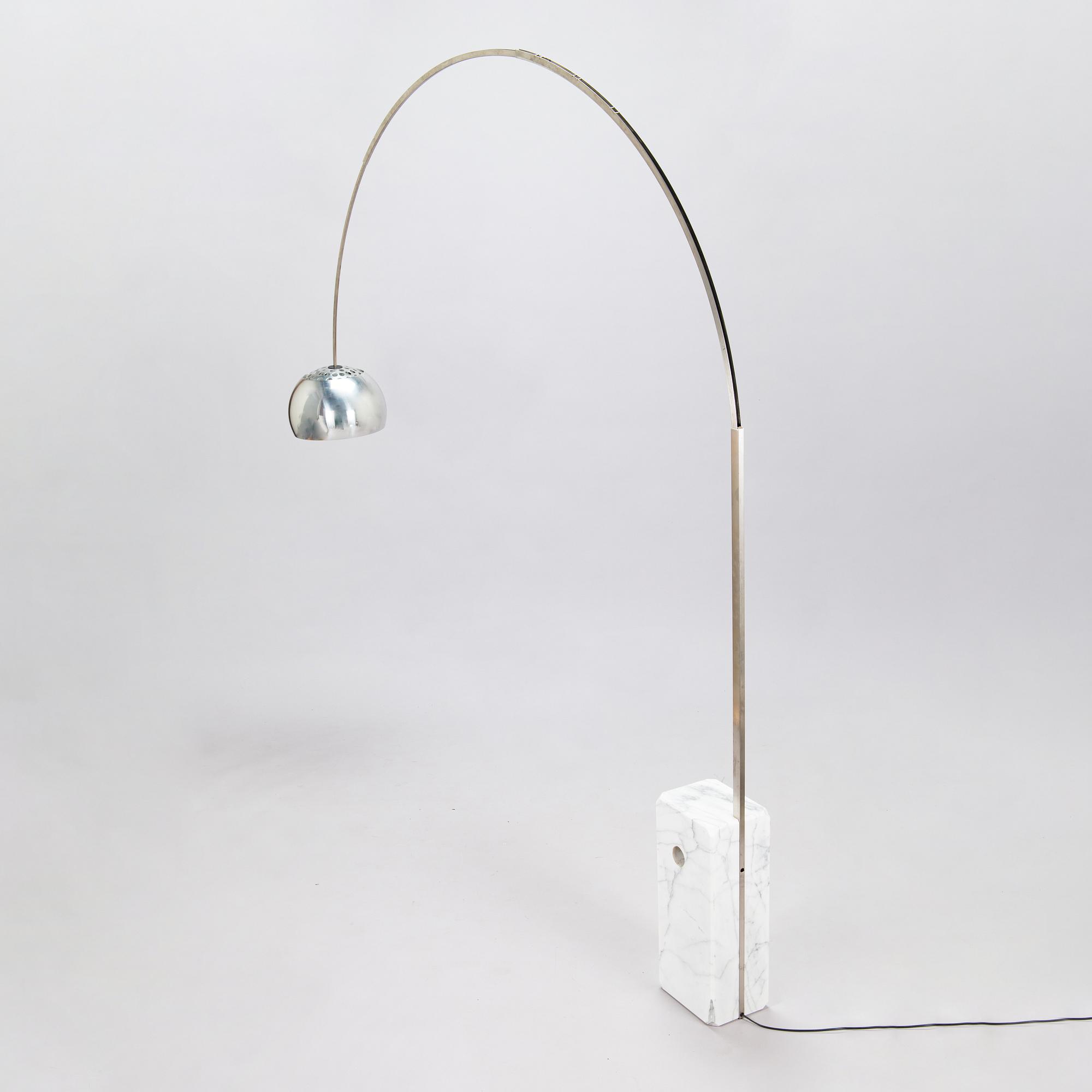Achille & Pier Castiglioni, floor lamp, "Arco" for Flos, Italy late 20th century.