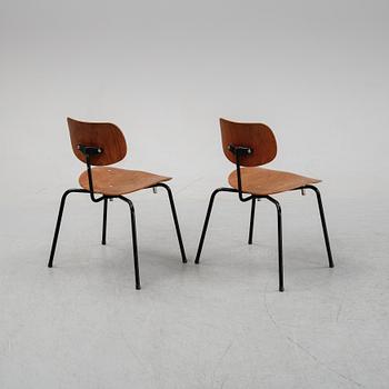 Six SE68 teak chairs by Egon Eiermann, desigend 1951.