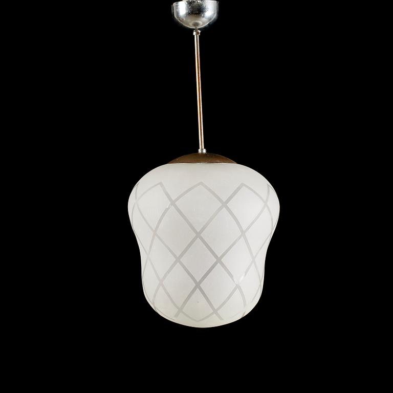 TAKLAMPA, 1900-talets mitt. Höjd ca 65 cm.
