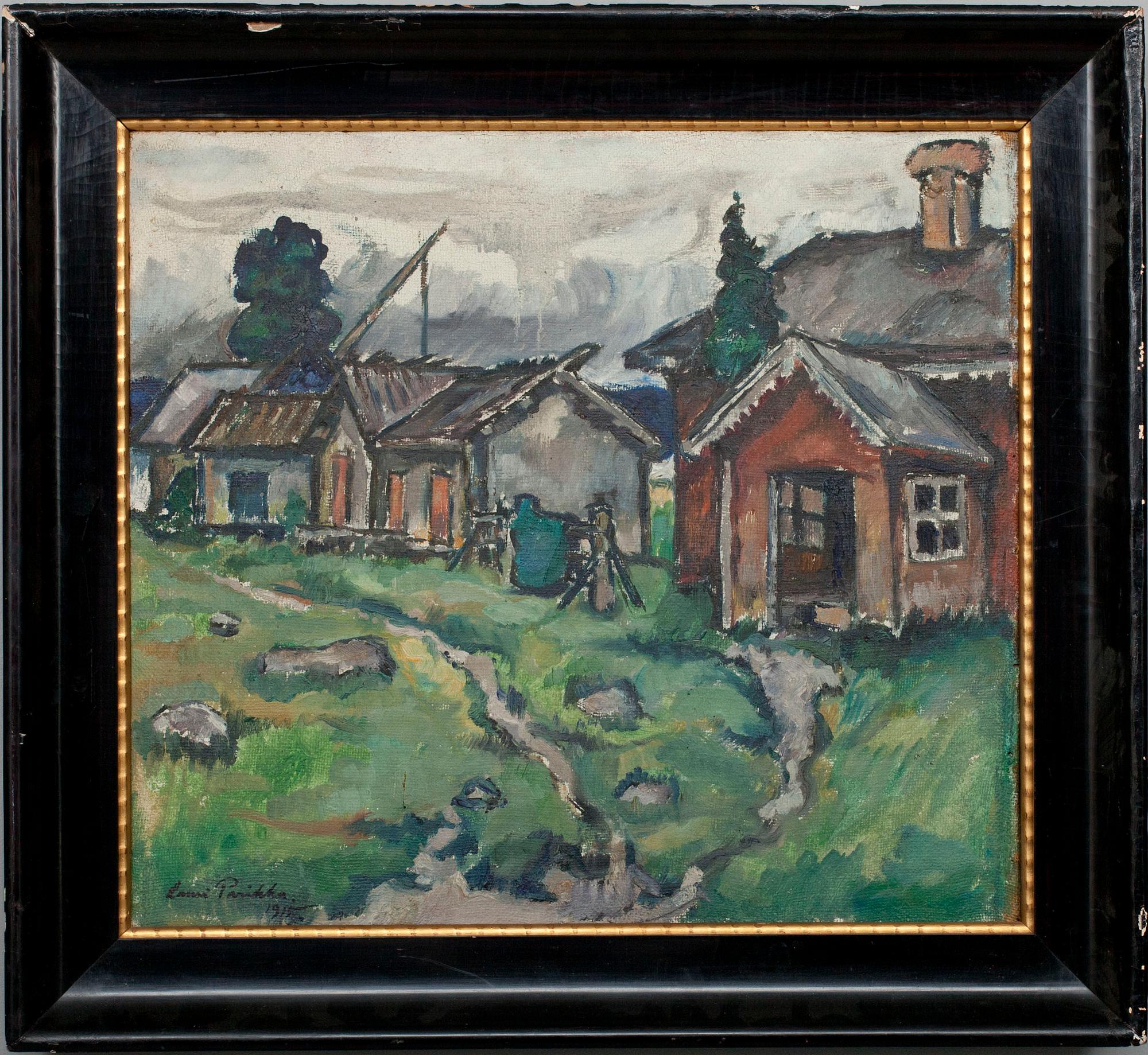 LAURI PARIKKA, olja på duk, signerad och daterad 1915.