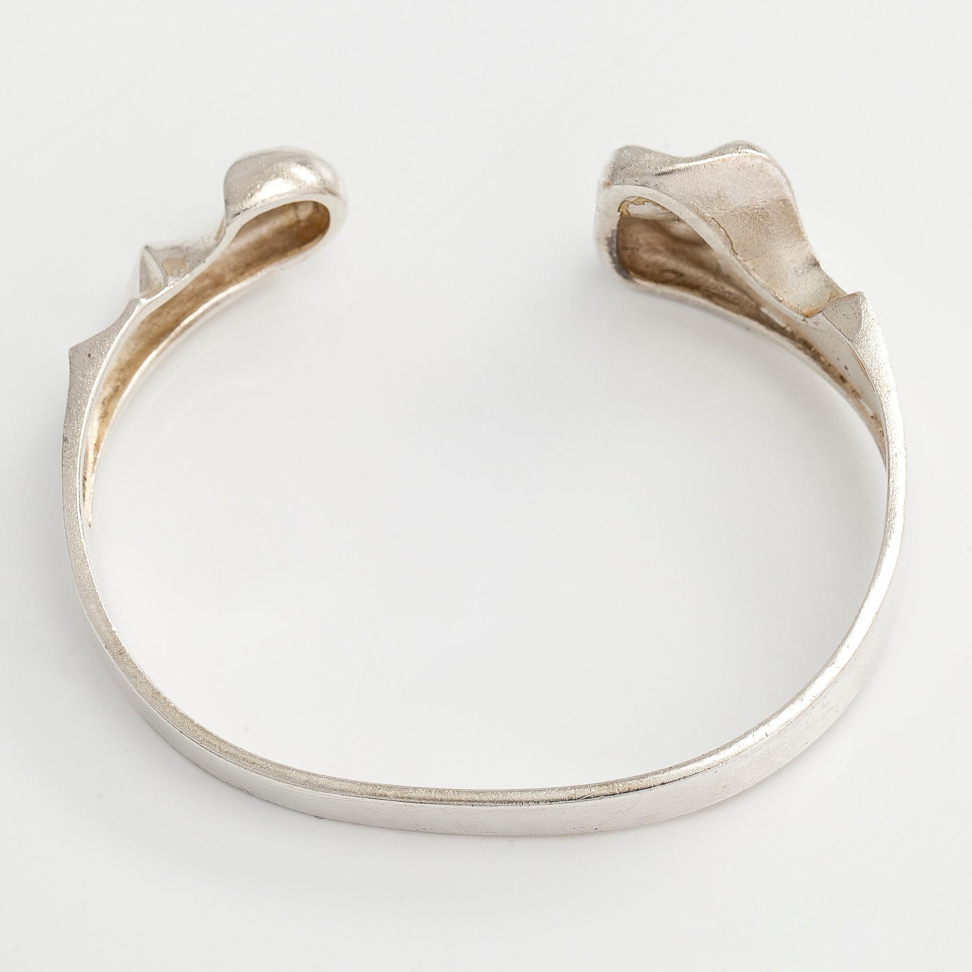 Björn Weckström, a sterling silver bangle 'Apollo' for Lapponia 1975.