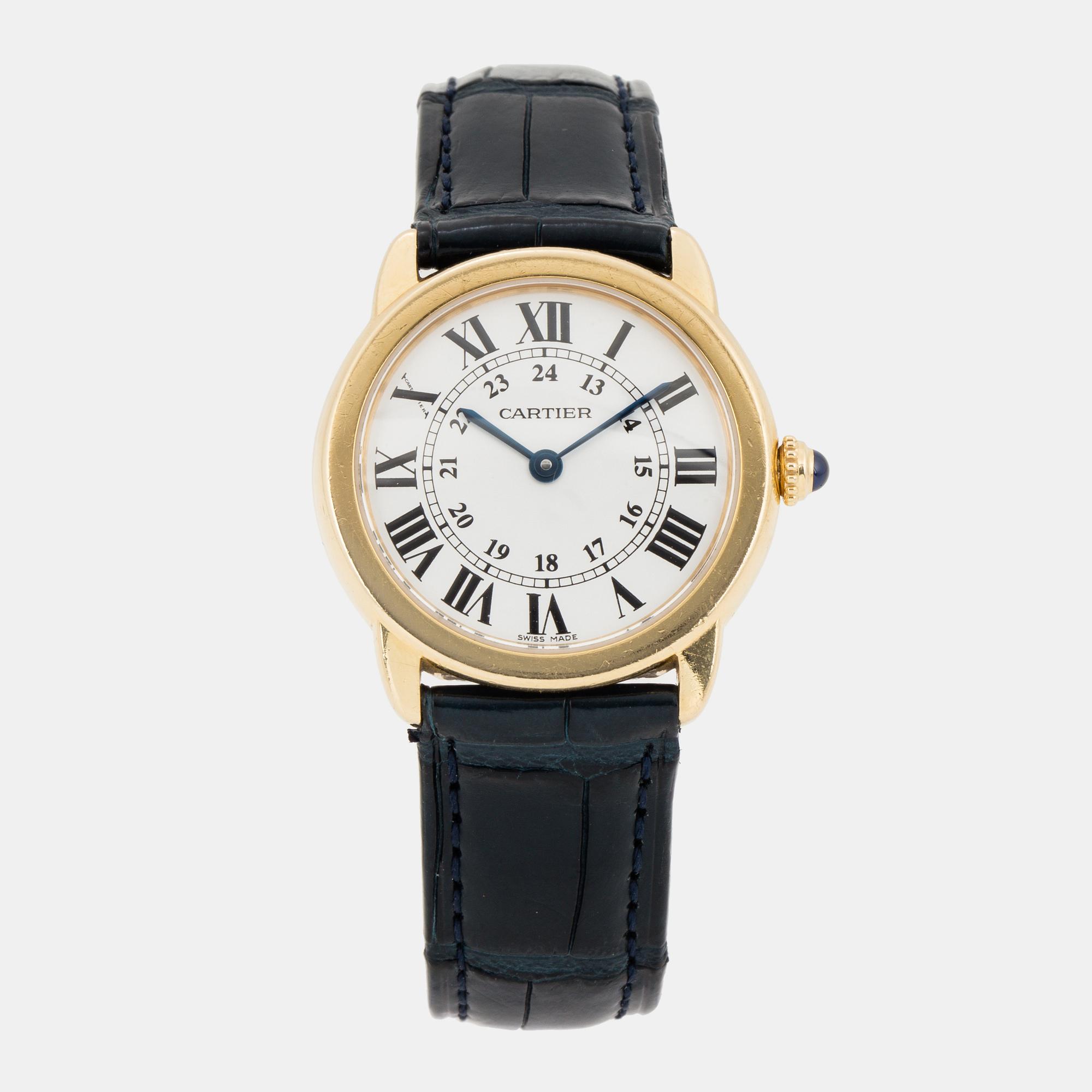 CARTIER, Ronde Solo, wristwatch, 29 mm.