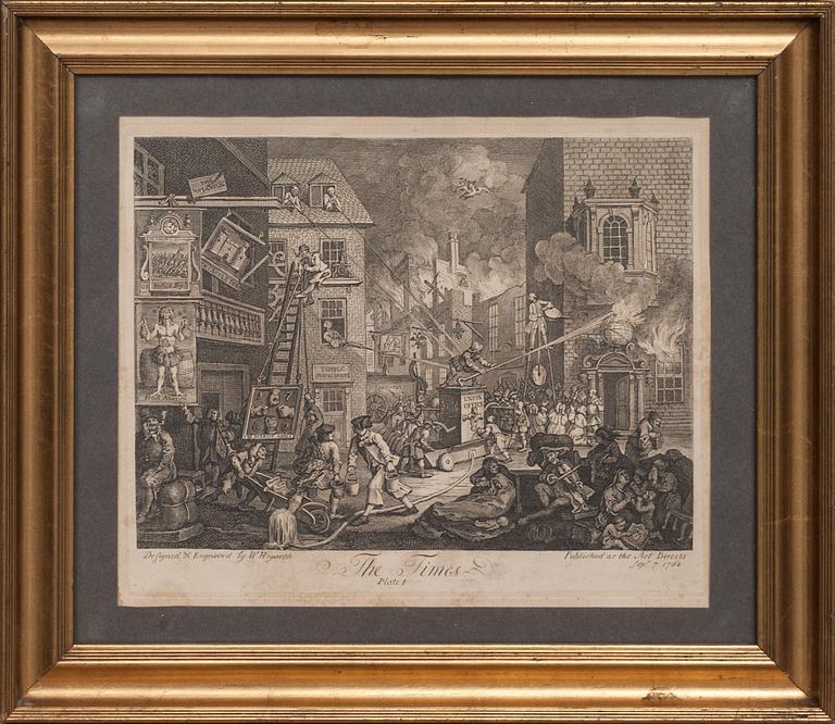 WILLIAM HOGARTH, kopparstick, 1762.