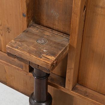 A folding table, Mälardalen, first half of the 19th century.