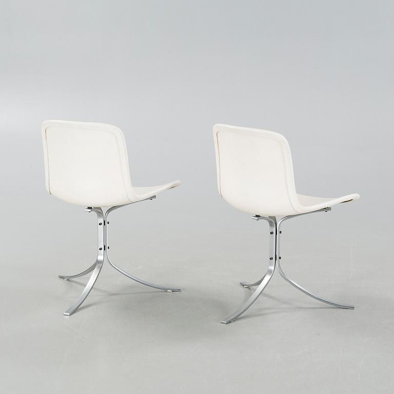 Four “PK9/Tulip chair” chairs, designed by Poul Kjaerholm, produced by Fritz Hansen, 1980s.