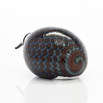 Oiva Toikka, A glass bird, 'Little Kiwi', signed O. Toikka Iittala.