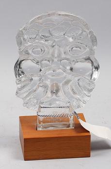 SKULPTUR, glas, Lars Hellsten, Skruf, sign o dat 1971.