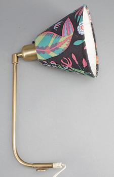 VÄGGLAMPA, mässing, Josef Frank, Firma Svenskt Tenn, modell 2226.