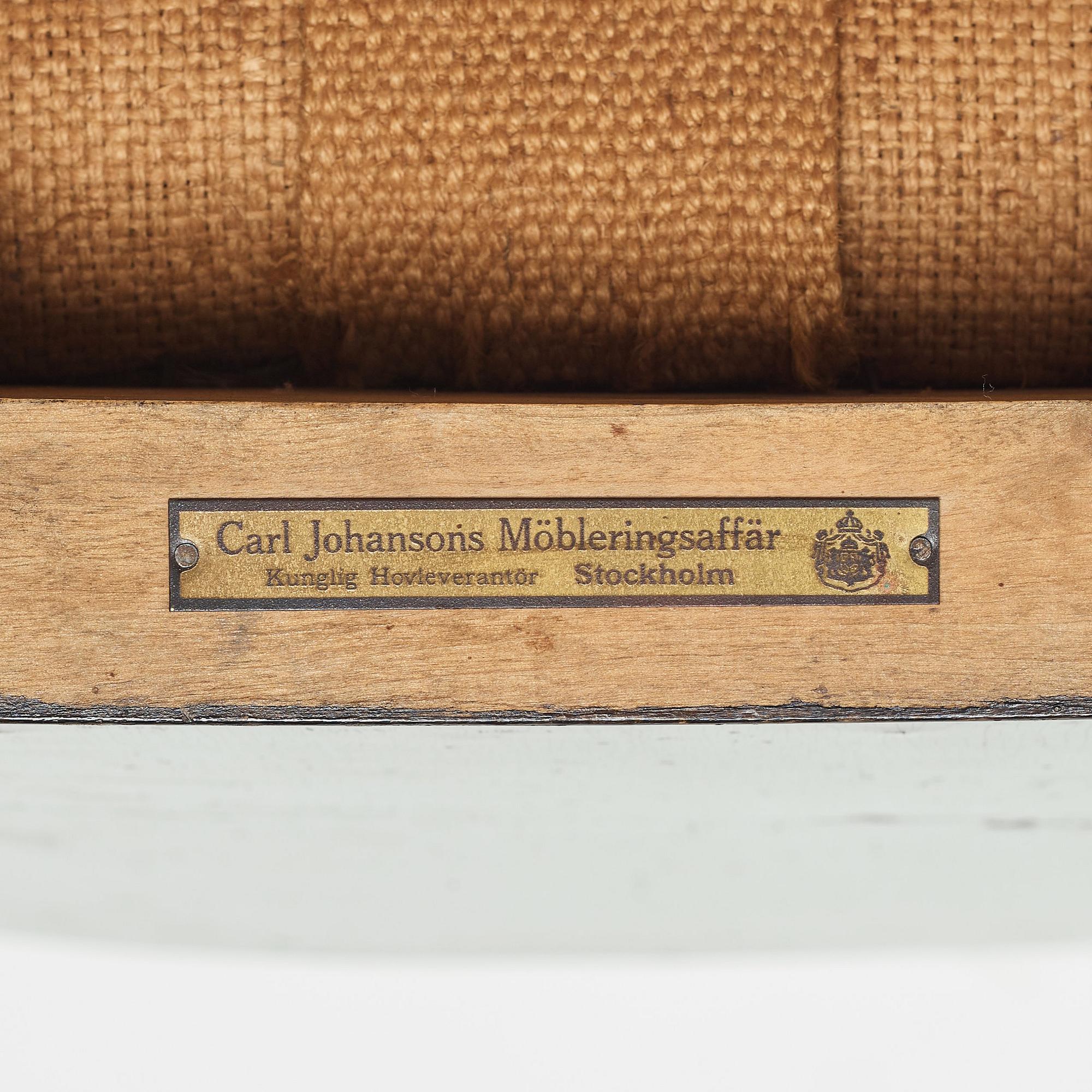 Swedish Grace, a pair of klismos chairs for Carl Johansons Möbleringsaffär, 1930's.