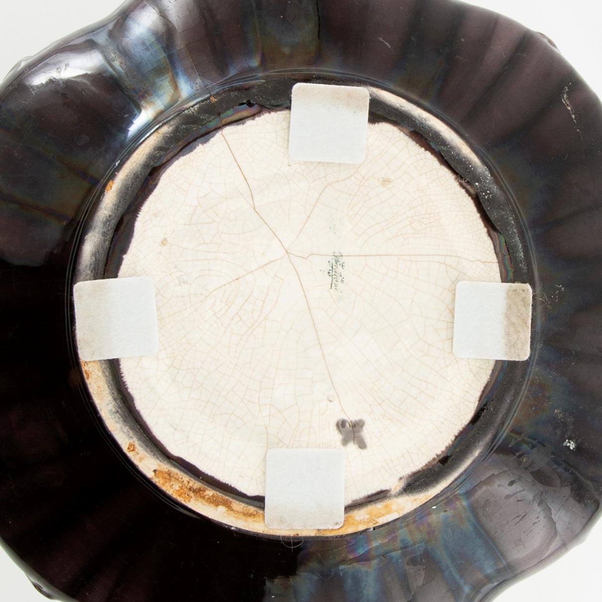 Rörstrand, an Art Nouveau creamware flower pot, early 1900s.