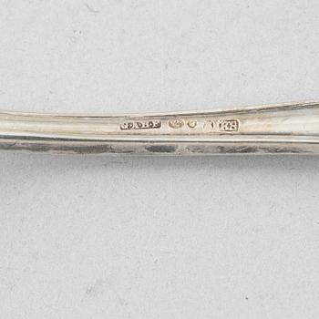 A 105-piece silver cutlery set, mostly with Swedish import marks, some marked 1929-51.