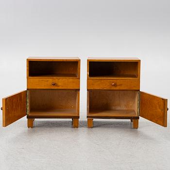Sängbord, ett par, 1920/30-tal.