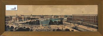 GRAFISKA BLAD, 2 st, kolorerade, 1900-tal.