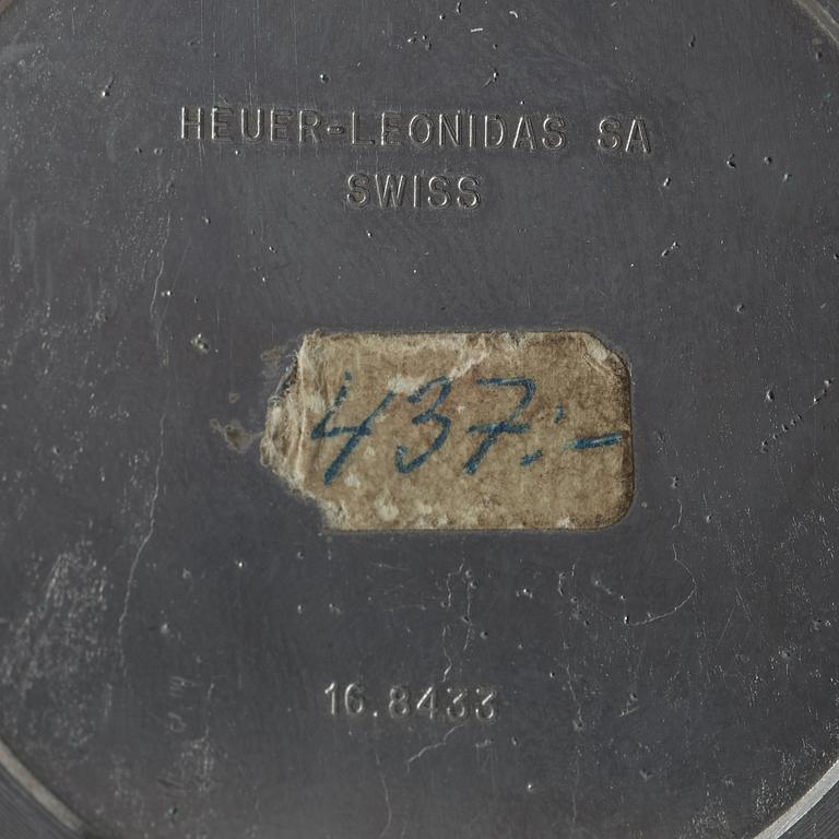 HEUER, Master-Time 8-Days samt Monte-Carlo stoppur, panelur, 57,5 x 57,5 mm,